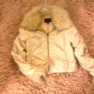 Off Winter white Faux fur Jacket
